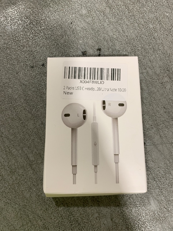 Photo 1 of 2 Packs USB C Headphones for iPhone 16/15 Pro Max Plus Type C Earbuds Wired Earphones with Mic & Remote Control Noise Cancelling for iPhone 16/15 pro, iPad Pro, Galaxy S23/S22/S21/S20/Ultra Note 10/20