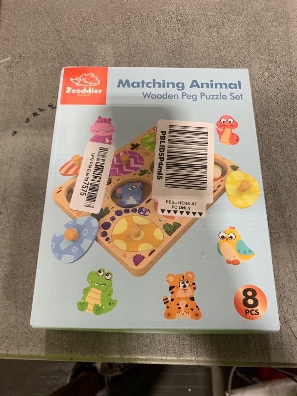Photo 1 of Zeoddler Wooden Puzzles for Toddlers, 8 Pcs Animal Matching Egg Puzzle, Montessori Toys for Boy Girl Easter Birthday Gifts, Preschool Learning Activities & Educational Toys for Boys, Girls