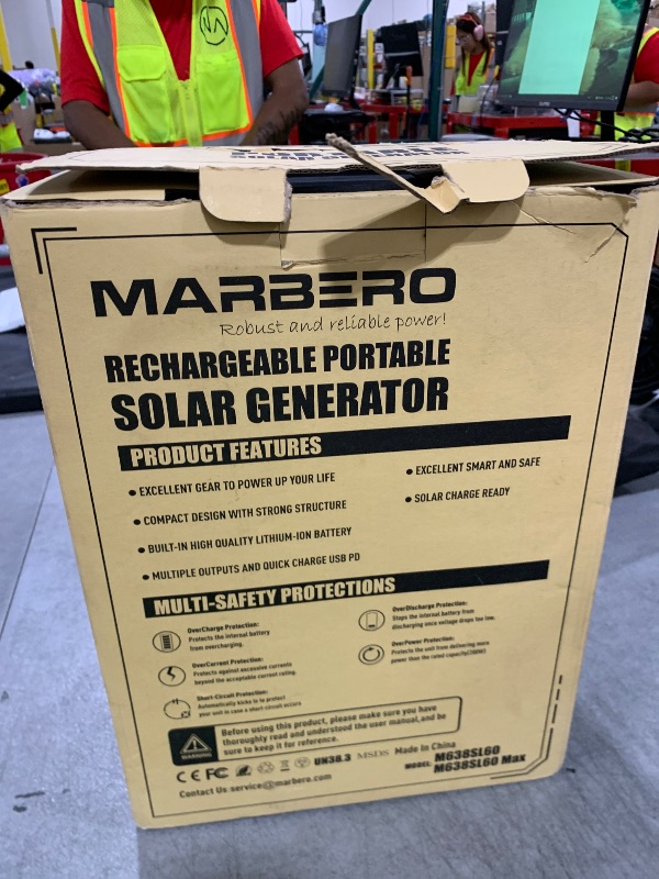 Photo 1 of MARBERO 296Wh Solar Generator with Solar Panel Included 300W Portable Power Station with 60W Foldable Panel Set Solar Power Bank with AC Outlets for Camping Home Backup Outdoor Emergency Travel