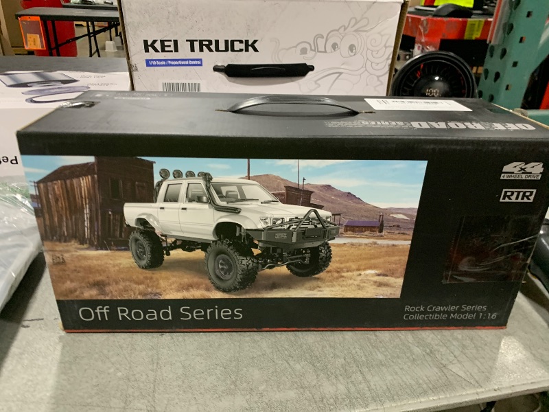 Photo 1 of LEOSO WPL C64-1 RC Car 1:16 Scale RC Crawler RTR RC Rock Truck 4x4 Off-Road Vehicle Mode 260 Motor New Gearbox with 3 Upgraded 1200mah Battery for Adult RC Hobby (Blue)