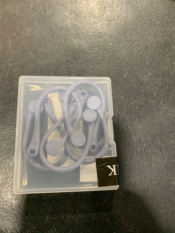 Photo 1 of 3 Pairs Ear Hooks for AirPods 1 & 2 and Pro, Professional Anti-Slip Silicone Earbuds Tips Hook Compatible with Apple Airpods 1 & 2 and Pro (Grayish Blue)