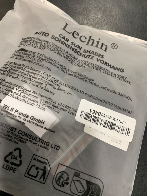 Photo 1 of Lechin Car Window Shades for Side Window (2 Pack) - Car Window Shade for Baby - 31.5 * 20 in - with 10 M40 Magnets - Block Heats and UV Rays