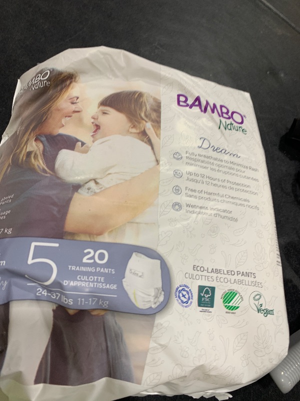 Photo 1 of Bambo Nature Premium Training Pants (SIZES 4 TO 6 AVAILABLE), Size 5, 20 Count