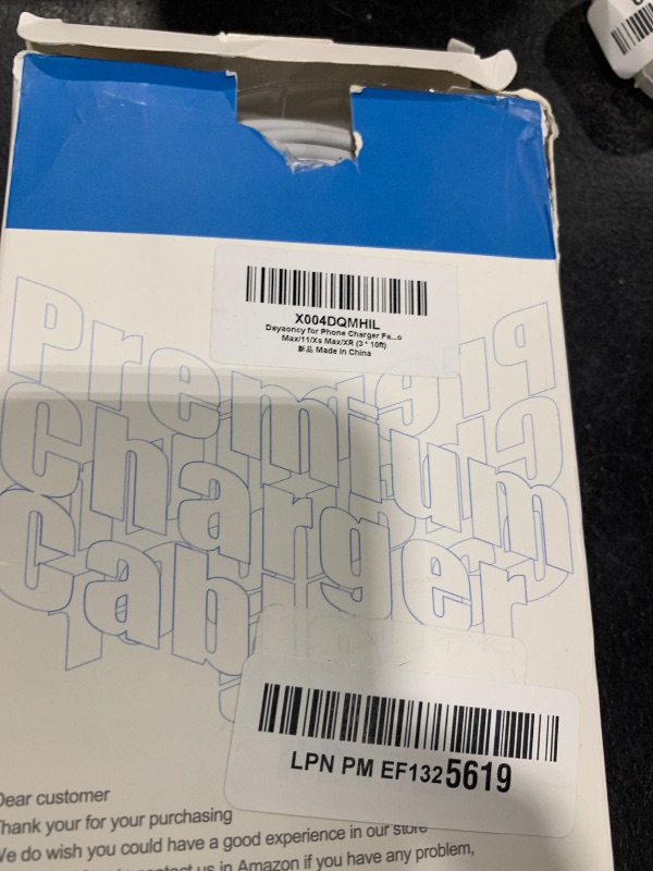 Photo 1 of Dayaoncy Compatible with iPhone Charger Fast Charging, 20W USB C Wall Charger with 3Pack 10FT USB C to Lightning Cable, Phone Cable Fast Charging Compatible withi Phone 14/13/12/12 Pro Max/11