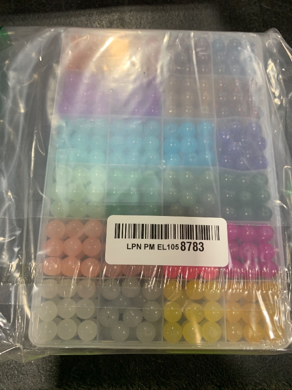 Photo 1 of 10mm Glass Beads for Jewelry Making, 400pcs 24 Colors Crystal Gemstone Beads Bracelet Making Round DIY Craft Beads Suitable for DIY Craft Necklace Bracelet Phone Lanyard Wedding Decor