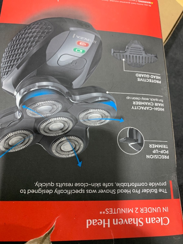 Photo 1 of Remington Balder Pro Electric Razor for Head XR7000A - Premier Wet/Dry Bald Head Shaver, Flex Blades for a Close Shave, Cordless Rechargeable, Effortless Head Shaving with Precision Dual Track Heads