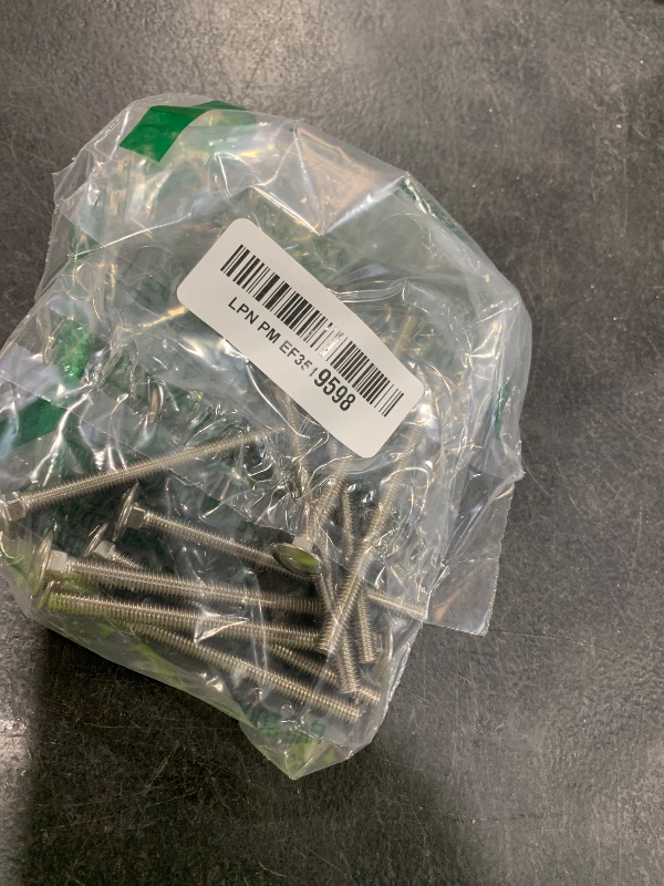 Photo 1 of 10PCS M6x80mm Carriage Bolts, Fully Threaded with Square Neck and Round Head, Metric Stainless Steel Screws Coach (Thread Diameter: M6 (6mm); Length: 80mm; Head Diameter: 16mm; Head Thickness: 3.8mm)