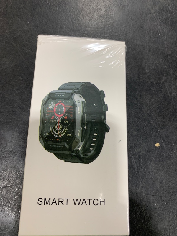 Photo 1 of Smart Watches for Men, 2.01'' HD Display with Bluetooth Calls 100+ Sport Modes, IP68 Waterproof for Swimming Fitness Smart Watch for Android and iPhone, Blood Pressure/Heart Rate Smartwatch, Black1
