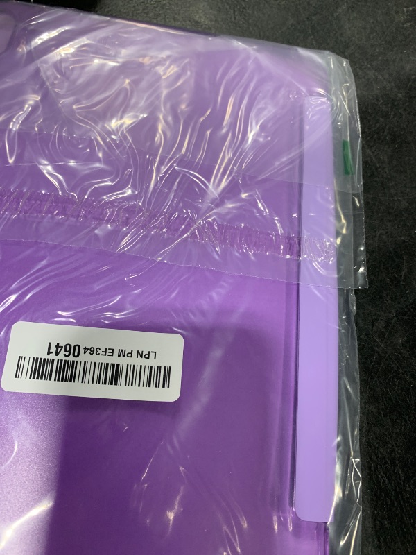 Photo 1 of SUPFINE for iPad (A16) 11th Generation Case 11 inch 2025 & iPad 10th Generation Case 10.9 inch 2022, Slim Stand Hard PC Translucent Back Shell Cover (Support Touch ID, Auto Wake/Sleep), Purple