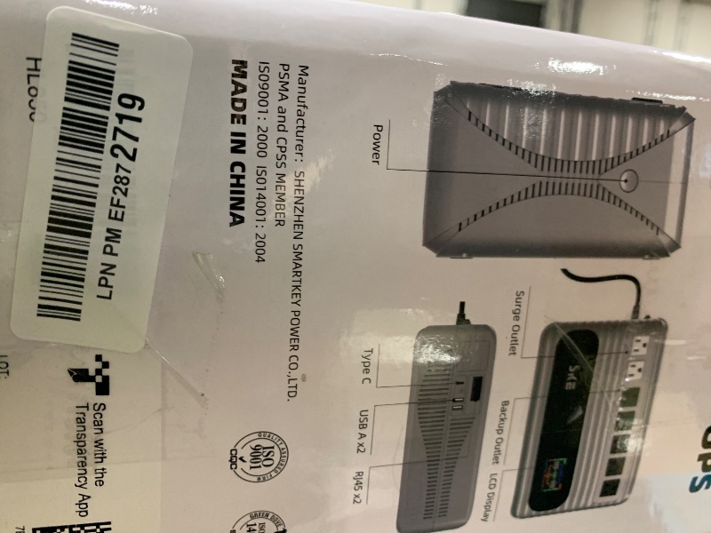 Photo 1 of SKE UPS 850VA/480W Battery Backup & Surge Protector for Conmputer,Vertical and Horizontal Placement Uninterruptible Power Supply Orion HL850