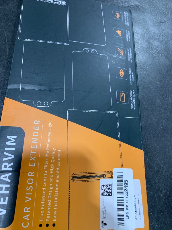 Photo 1 of Veharvim Polarized Sun Visor for Car with Zipper Slider, Upgraded UV400 Car Sun Visor Extension with PC Lens and Side Sunshade,Anti-Glare Visor for Safe Driving,UV-Filtering/Protection
