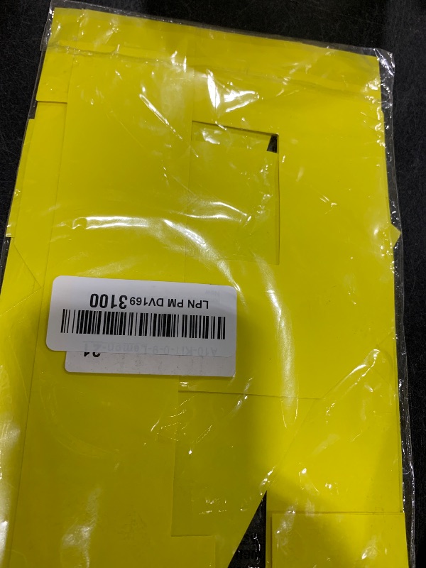 Photo 1 of Numbers Kit(0-9),10" Tall for Sports T-Shirt Jersey Football Baseball,Iron On, Heat Transfer, Team,t-Shirt(Style A) (Lemon Yellow(0-9))