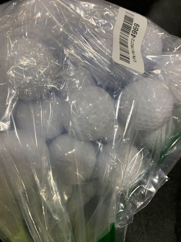 Photo 1 of Jerify 50 Pcs Practice Golf Balls Bulk 45g Solid Rubber Golf Training Balls High Bounce Performance for Hit Away Swing Driving Range Indoor Outdoor Training(White)