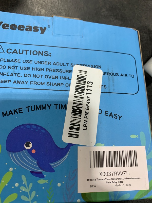 Photo 1 of Yeeeasy Tummy Time Water Mat?Inflatable Tummy Time Water Play Mat for Babies, Infants and Toddlers 3 to 12 Months Promote Development Toys Baby Gifts