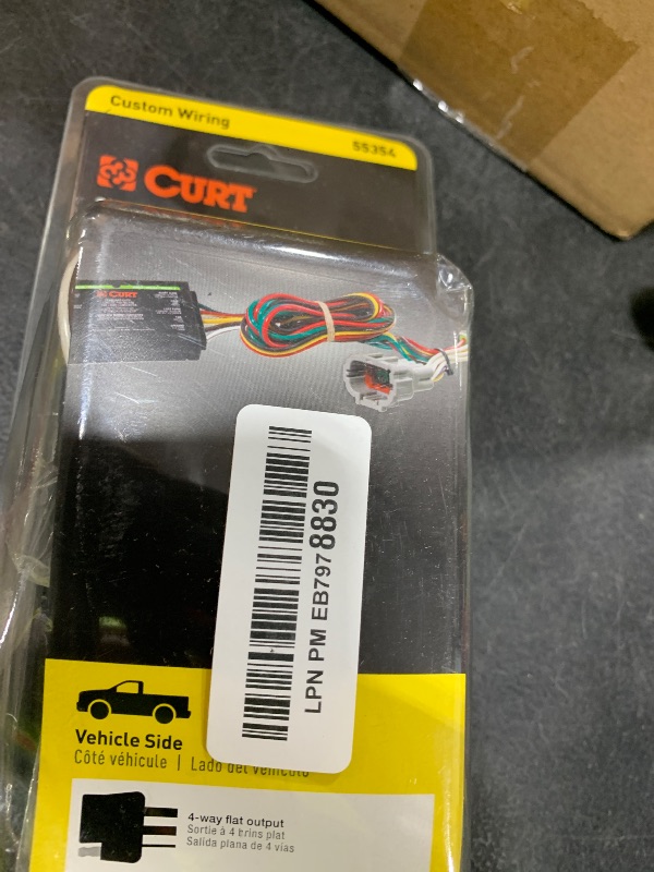 Photo 1 of CURT 55354 Vehicle-Side Custom 4-Pin Trailer Wiring Harness, Fits Select Jeep Cherokee, Including Sport