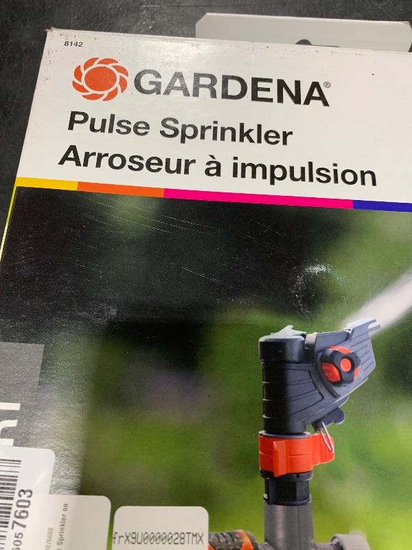 Photo 1 of Gardena (38142) Classic Impulse Sprinkler on Weighted Sled Base. Include Original Gardena Quick Connect for Quick and Easy Attachment to Your Hose.