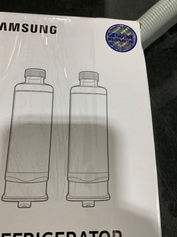 Photo 1 of SAMSUNG Genuine Filters for Refrigerator Water and Ice, Carbon Block Filtration for Clear Drinking Water, HAF-QIN-2P, 2 Pack