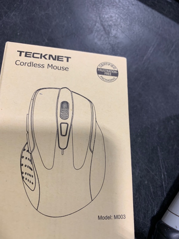 Photo 1 of TECKNET Wireless Mouse, 2.4G Ergonomic Optical Mouse, Computer Mouse for Laptop, PC, Computer, Chromebook, Notebook, 6 Buttons, 24 Months Battery Life, 2600 DPI, 5 Adjustment Levels