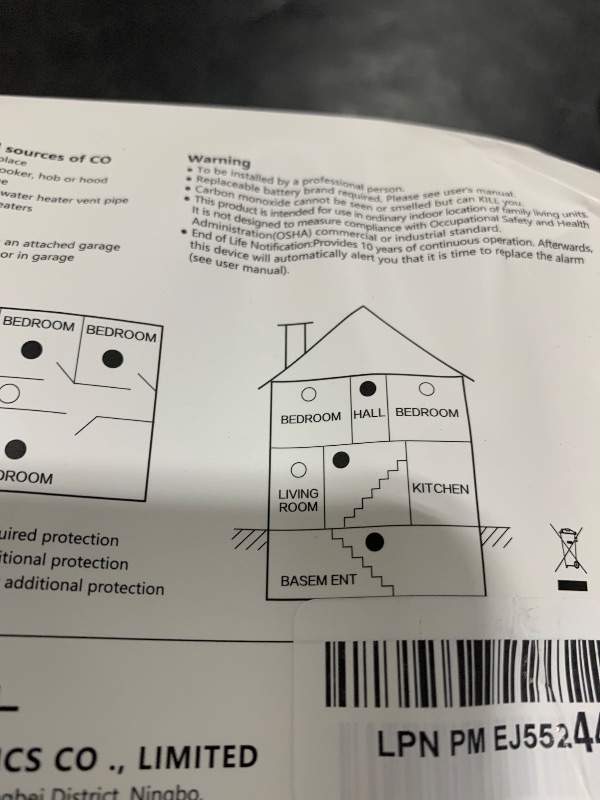 Photo 1 of SITERWELL Hardwired Interconnected Smoke Detector Carbon Monoxide Detector Combo with 2 AA Batteries Back Up, 2 in 1 Smoke and CO Detector with Voice Alert, Smoke and CO Alarm with Self-Check, 3 Pack