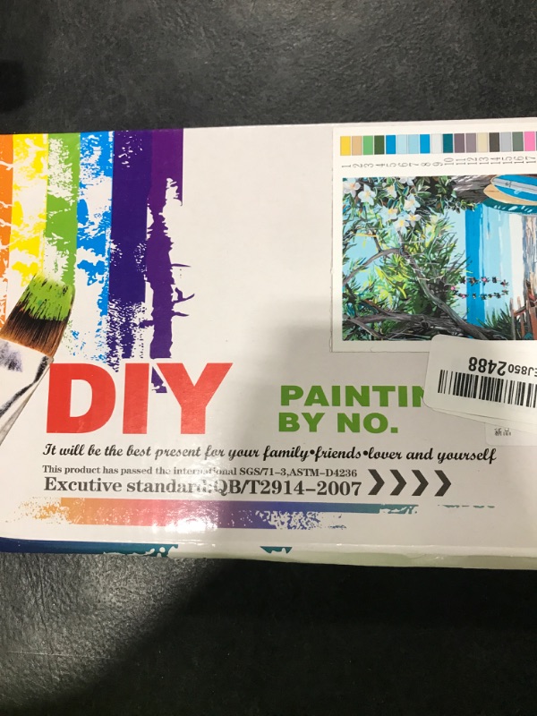 Photo 1 of Coastal Beach Paint by Number for Adults Beginner and Kids,Cool surfboards DIY Acrylic Contemporary Painting by Numbers for Kids Beginners 16x20 inch Painting Craft On Canvas Home Decor(without frame)