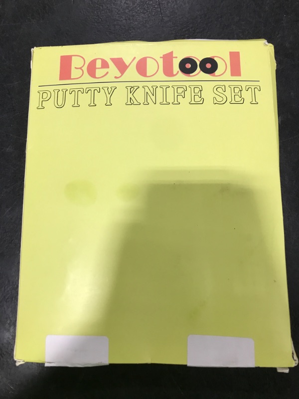 Photo 1 of Putty Knife, 4Pcs Spackle Knife Set (2, 3, 4, 5 in), Stainless Steel Paint Scraper, Taping Knife Tool for Repairing Drywall, Removing Wallpaper, Applying Putty, Plaster, Cement, Adhesive