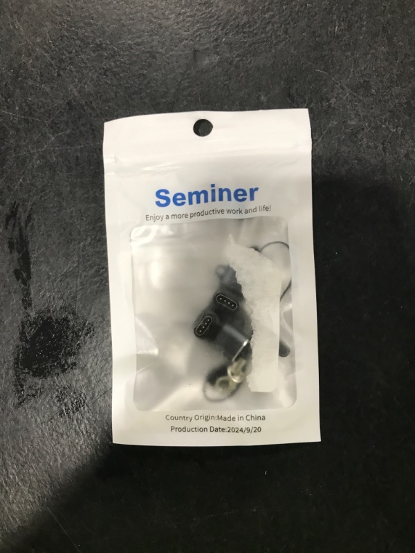 Photo 1 of Watch Charger Adapters (2 Pack), Seminer USB-C Type C Female to Male Adapter Charging Connector with Dust Plug Compatible with Garmin Fenix 7/7S/7X/6/6X/6S and More
