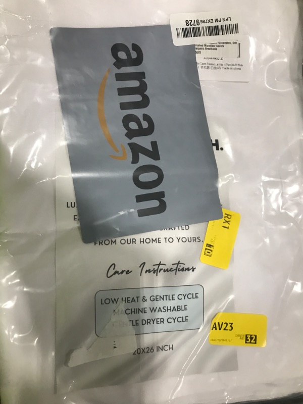 Photo 1 of ZPECC White Pillow Cases Standard Size Set of 4, 20x26 Envelope Closure Pillowcases, Soft Plain Brushed Microfiber Covers Hypoallergenic Breathable