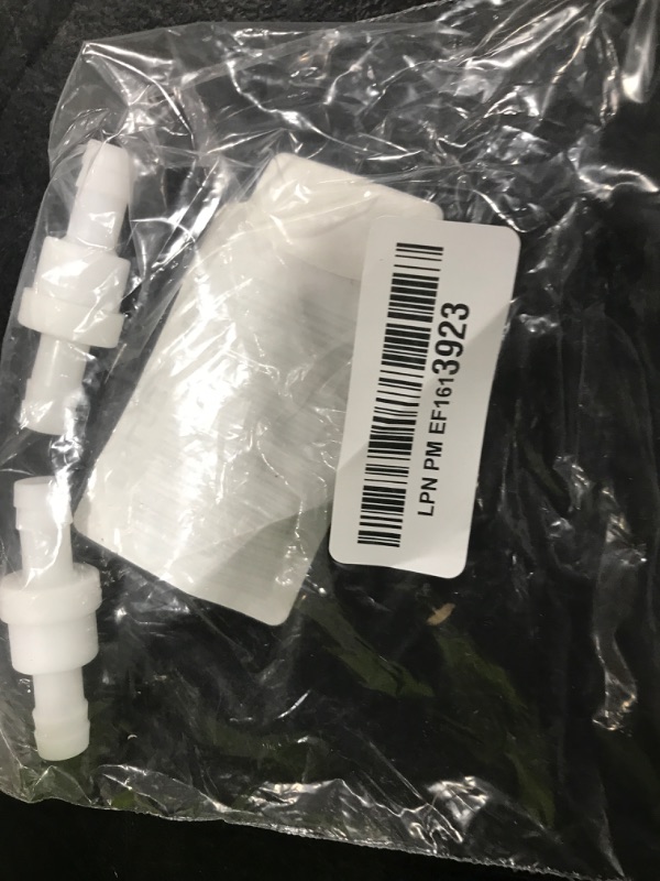 Photo 1 of Kyuionty 2Pcs Check Valve 3/8" Plastic Barb Hose One Way Inline Check Valve for Fuel Gas Liquid Air