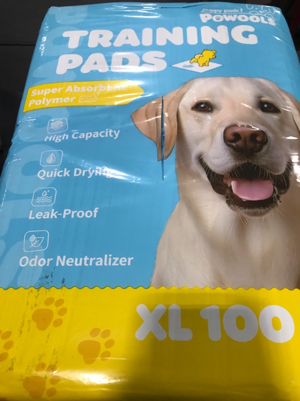 Photo 1 of 100-Pack X-Large Puppy Pads - 34'' x 28'' Pee Pads for Dogs Potty Training with Leak-Proof Quick-Dry Design, 6-Layer Dog Pads Extra Large, Blue