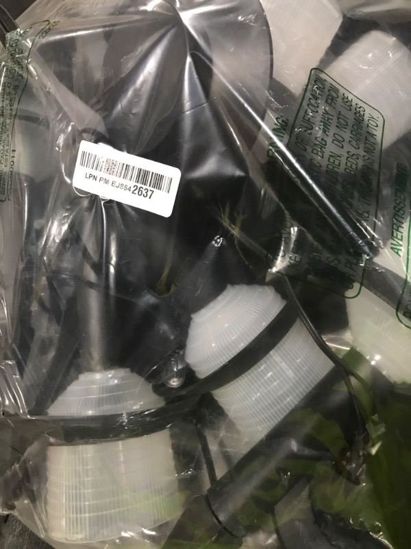 Photo 1 of GreenLighting Paradise Low Voltage Landscape Pathway Lights - 2 Tier Outdoor Garden Lights - Easy, Simple Installation - Walkway, Lawn, Landscape Lighting (Black, 8 Pack)