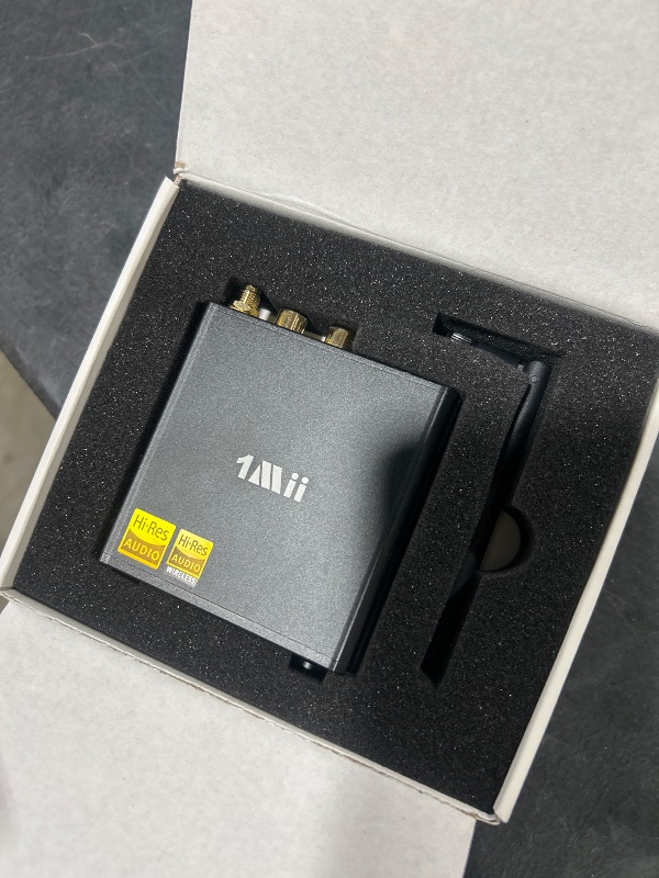Photo 1 of 1Mii LDAC Hi-Res Bluetooth HiFi Receiver, Bluetooth 5.1 Audio Adapter w/Audiophile DAC/AptX HD/LL/AAC for Home Stereo, AV Receiver or Amplifier, OLED Display & Optical AUX Output,USB Input, EQ Mode