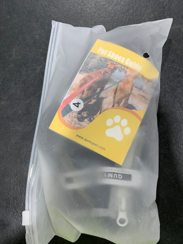 Photo 1 of QUMY Dog Shoes for Small Dogs, Puppy Dog Boots & Paw Protector for Winter Snow Day, Summer Hot Pavement, Waterproof in Rain Weather, Outdoor Hiking, Indoor Hardfloor with Skid-Resistant Sole Black 4