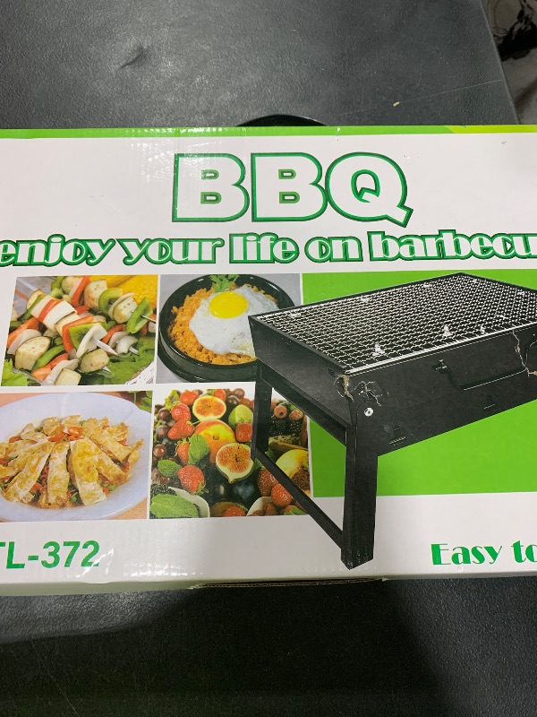 Photo 1 of SURPZON Portable Charcoal BBQ Grill - Folding Smoker, Perfect for Camping, Picnics, Garden & Beach Parties, Black
