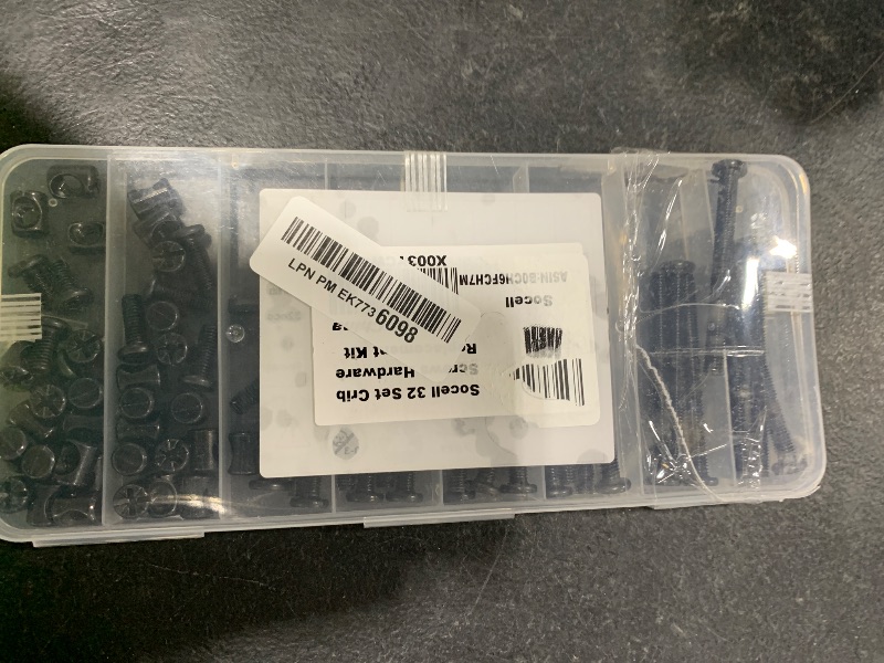 Photo 1 of Crib Screws Hardware Replacement Kit,Socell 32Set Baby Bed Frame Bolts &Barrel Nuts Set for Delta/Graco/Dream, M6x12mm/15mm/25mm/35mm/45mm/55mm/65mm/75mm Hex Drive Socket Cap Screws Barrel Nuts
