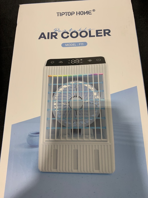 Photo 1 of Portable Air Conditioners, Personal Evaporative Air Cooler With 1000ML Water Tank, 2 Spray Ports & 4 Wind Speeds, 2/4/6/8/12H Timer, 7 Color Light, Portable Ac Units for Room Bedroom Office Camping
