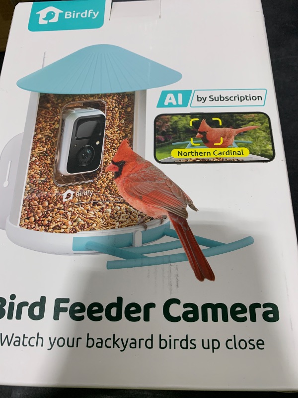 Photo 1 of NETVUE by Birdfy Smart Feeder with Camera, Watching, Auto Capture Bird Videos & Motion Detection, Wireless Camera Ideal Present for Bird Lover (Solar Blue)