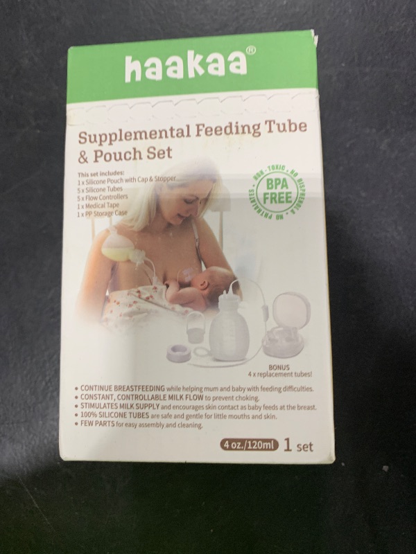 Photo 1 of haakaa Supplemental Feeding Tube & Pouch Set,Baby Supplemental Nursing System,SNS Breastfeeding System,Food Grade Silicone