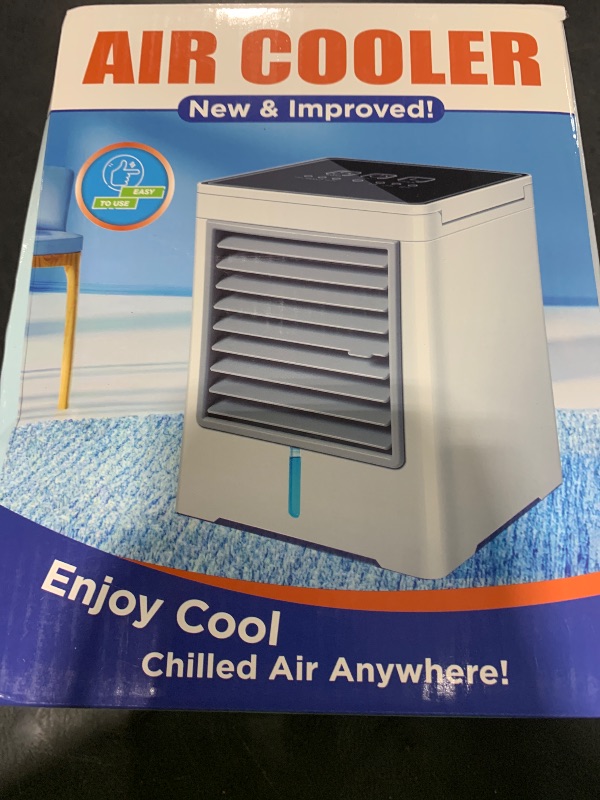 Photo 1 of Portable Air Conditioners Fan, Evaporative Air Cooler, USB Personal Mini Air Conditioner with 3 Wind Speeds & 3 Timers Touch Screen Desktop Cooling Fan for for Home Room Camping Car Office