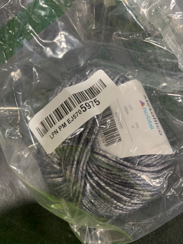Photo 1 of YarnArt Metallic Club – Super Bulky T-Shirt Yarn, 100% Polyester, 6.35 oz (180g), 60 yds (55m), Shiny Multicolor Thread for Handbags, Chic Night Bags, and Crochet Projects (8102)