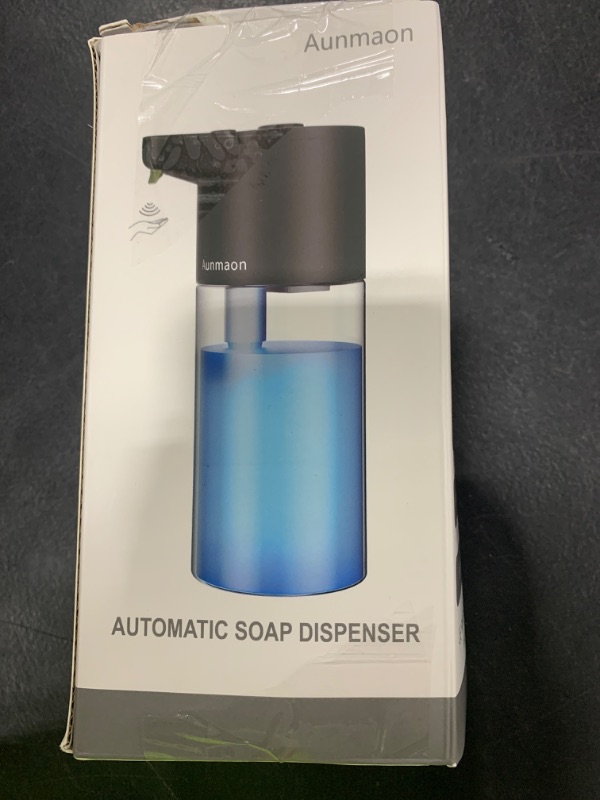 Photo 1 of Aunmaon Automatic Soap Dispenser Touchless, Modern, Kitchen & Bathroom, Hands-Free, Adjustable Volume, Long Battery Life, Compatible with Thick & Thin Soap, Easy for Toddlers, Clog-Free, Black