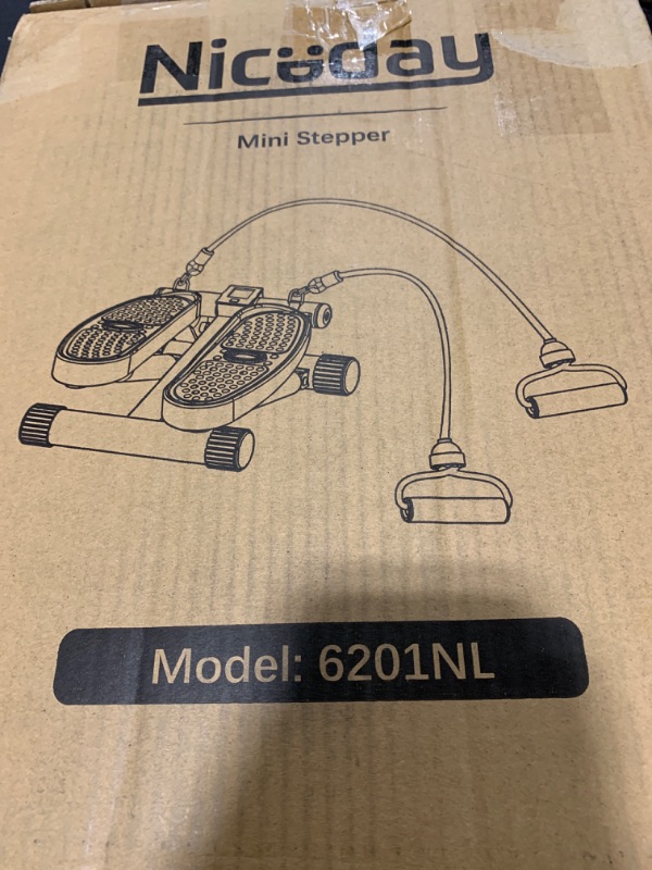 Photo 1 of Niceday Steppers for Exercise, Mini Stair Stepper with Resistance Bands at Home Workout Equipment with 300LBS Loading Capacity, Hydraulic Fitness Stepper with LCD Monitor