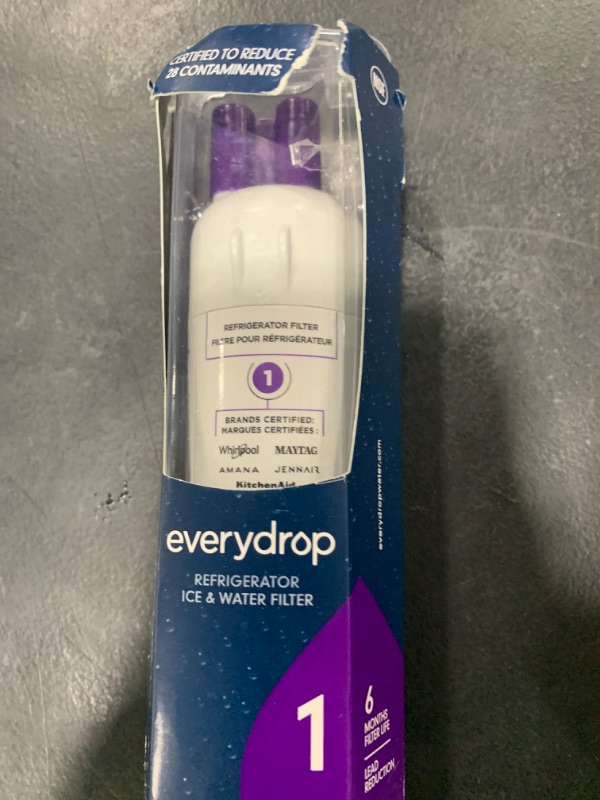 Photo 1 of everydrop® by Whirlpool Ice and Water Refrigerator Filter 1, EDR1RXD1, Single-Pack , Purple