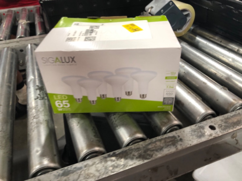 Photo 1 of Sigalux LED Flood Lights Indoor, BR30 LED Bulb 65W Equivalent, Dimmable Recessed Light Bulb 650LM 5000K Daylight Can Light Bulbs, E26 Base Bulged Bulbs UL Listed, 6 Pack