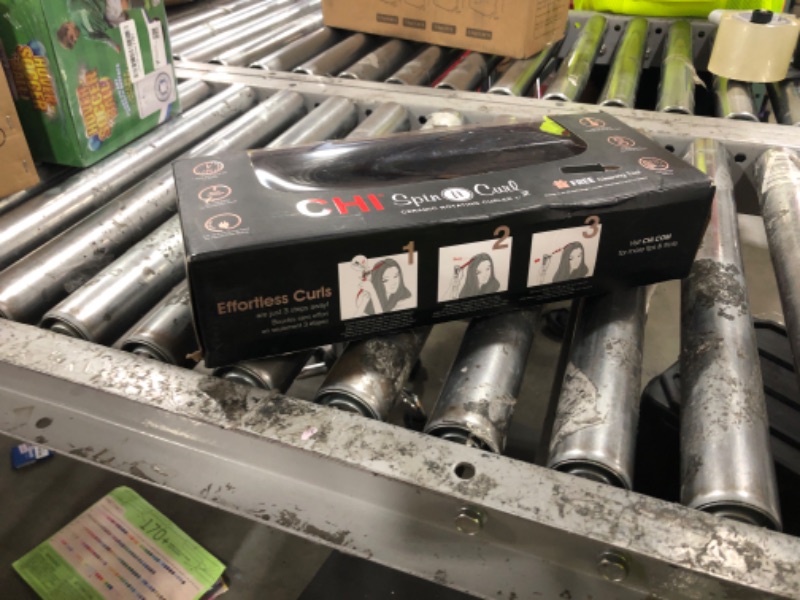 Photo 1 of CHI Spin N Curl, Curling Iron For Healthy & Shiny Effortless Curls & Waves, Provides Preset Temperature Settings For Each Hair Texture, Rose Gold