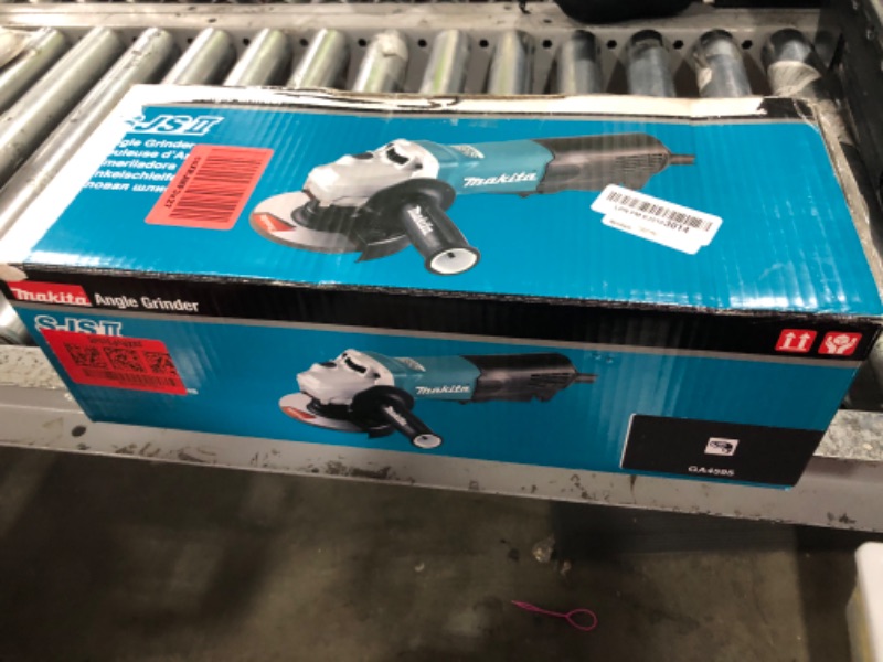 Photo 1 of Makita GA4595 4-1/2" SJS™II High-Power Angle Grinder, Paddle Switch