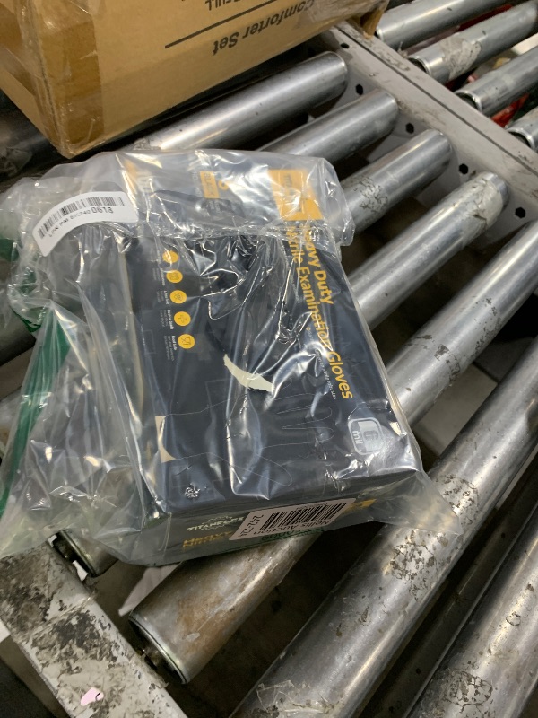 Photo 1 of TitanFlex Disposable Nitrile Exam Gloves - 6-mil, Black, Small 100-ct Box, Heavy Duty, Latex Free, Food Safe for Cooking & Food Prep