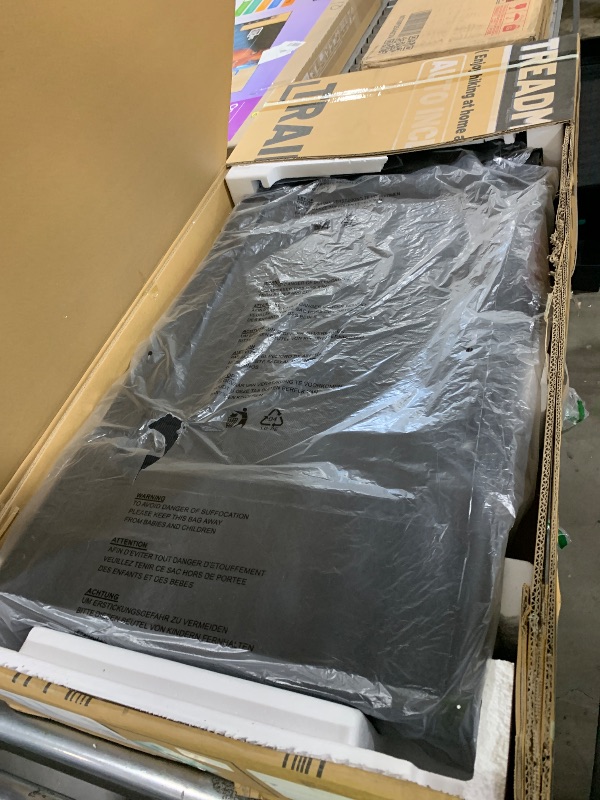 Photo 1 of TRAILVIBER Walking Pad Treadmill with 12% 9-Level Auto Incline, 450 lbs Capacity and RGB LED Screen Under Desk Treadmill with Auto Incline and Hiking Mode, Compact Treadmills for Home Small/Office