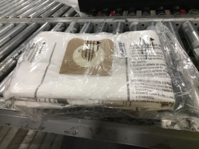 Photo 1 of 12 Pack 23743 VF3502 Vacuum Bags Compatible with Ridgid 12-16 Gallons Wet Dry Vacuums, VF3502 Replacement Bags for Model WD1950 WD1956 WD1850 WD1851 RV2400HF WD1450 WD1680 WD1270