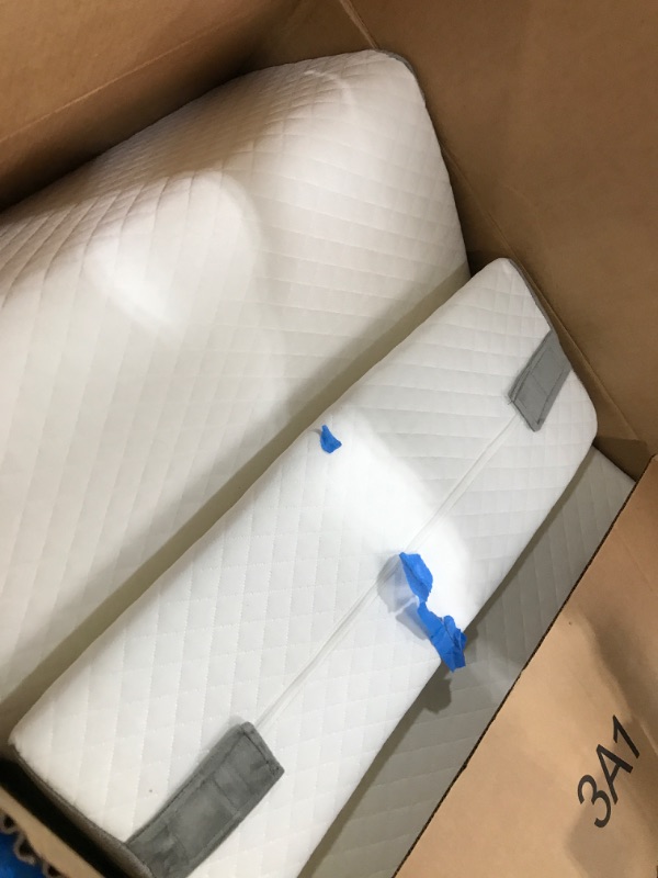 Photo 1 of Yojoker 4PCS Orthopedic Bed Wedge Pillow Set for Sleeping, Post Surgery Foam Pillow for Body, Back and Leg Pain Relief, Triangle Adjustable Support Pillow - Acid Reflux, Anti Snoring & GERD Sleeping