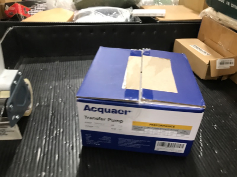 Photo 1 of Acquaer Portable Electric Utility Water Transfer Pump 115V 1/10 HP with Suction Hose Kit, Low Suction Water Removal for Water Beds, Pools, Rain Barrel, Aquariums